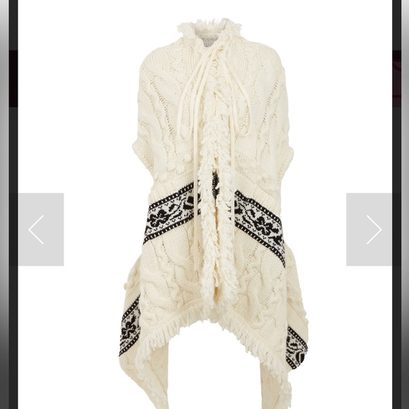 Hayley Menzies ‘Dakota’ Cable Knit Cardigan Vest Blanket Style One Size - Picture 2 of 10